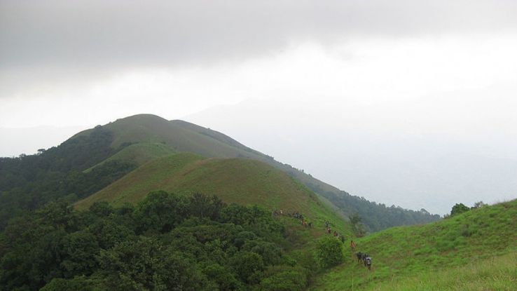 group of trekkers on shiroli peak